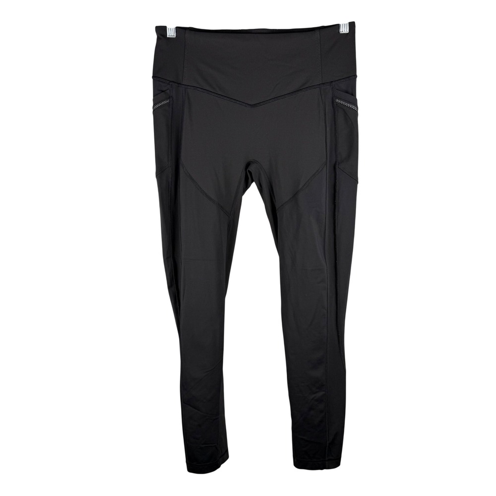 Lululemon All The Right Places Pant II Womens 12 Reflective Black Leggings Tight